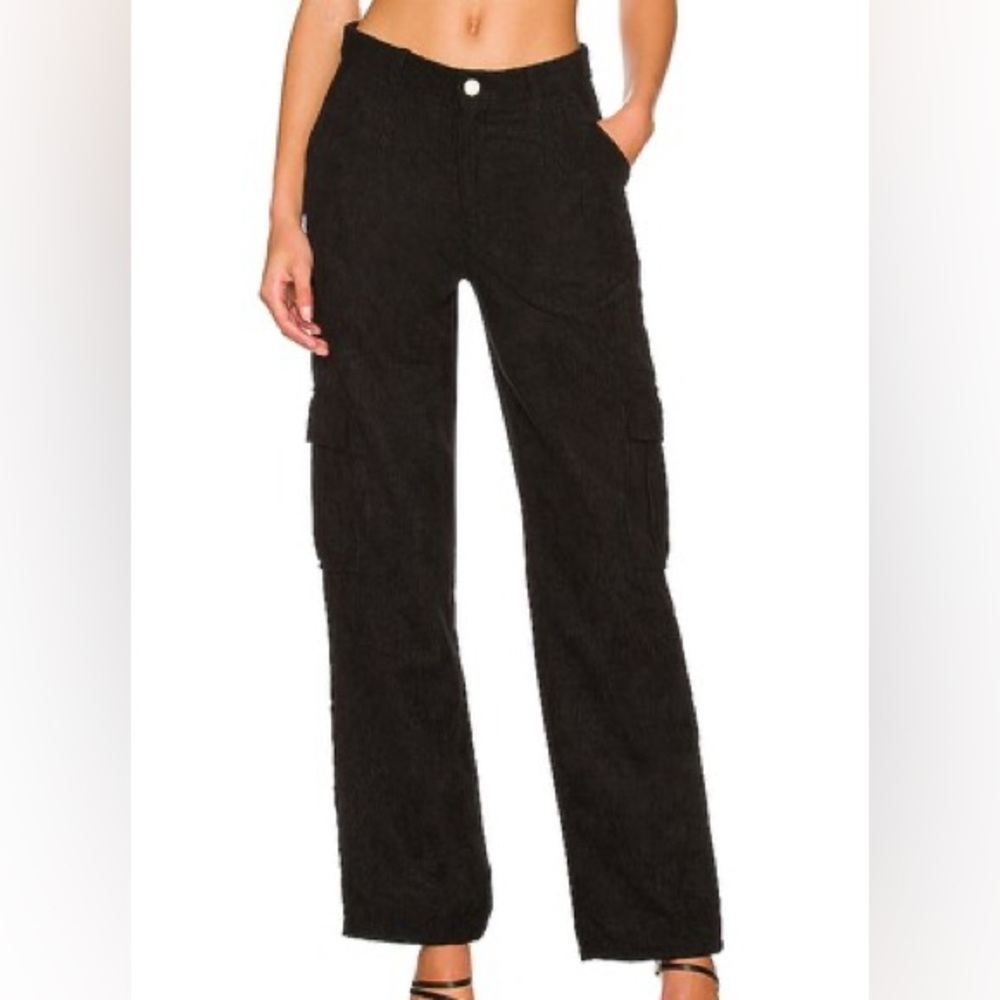Superdown Black Willow Cargo Corduroy Pants Sz Small